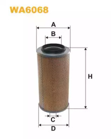 WIX FILTERS wa6068 -  Воздушный фильтр